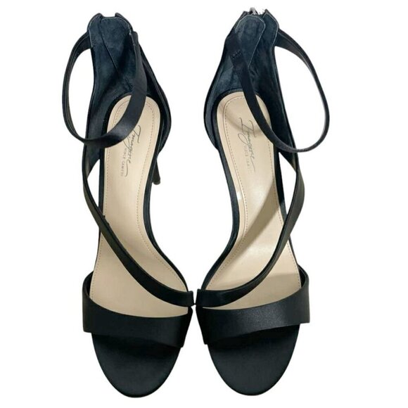 Imagine Vince Camuto Size 9.5 Heels Stiletto Strap Sexy Classy Black Open Toe - Picture 3 of 10